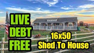 Shed To House Conversion Full Tour - Living DEBT FREE