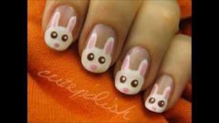 Cute Bunny Nail Art