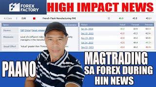 PAANO MAGTRADING SA FOREX DURING HIN NEWS(euro/usd) Live Trading, Actual charting, Forexfactory News