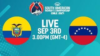 Ecuador v Venezuela | Full Basketball Game | FIBA South American Women's Championship 2024