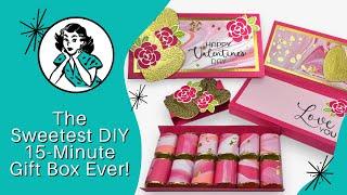  Valentine Treat Box Idea: DIY This Sweet Box & Card In 15 Minutes