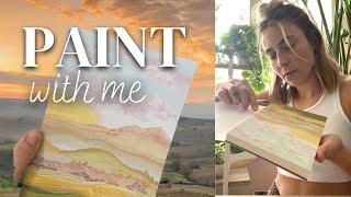 Paint With Me: Rolling Hillside Landscape