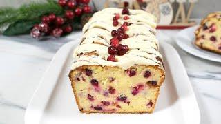 If you have 10 minutes make this Cranberry Orange Pound Cake