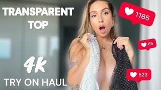 [4K] TRANSPARENT See-Through Clothes | Transparent Try on Haul