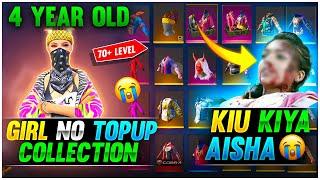 KIU KYA AISHA  FREE FIRE GIRL NO  TOP UP COLLECTION