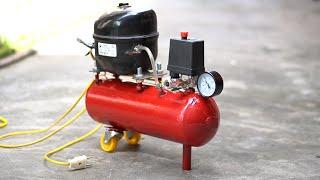 Making Air Compressor from Fridge Compressor