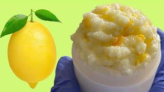 Simple Exfoliating Lemon Body Scrub (All Natural, No added Colour) DIY Homemade