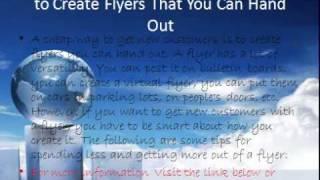 A Cheap Way to Get New Customers is to Create Flyers That You Can Hand Out