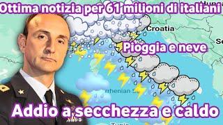 Questa è la data confermata per la fine del caldo e il ritorno dell'inverno, pioggia e freddo