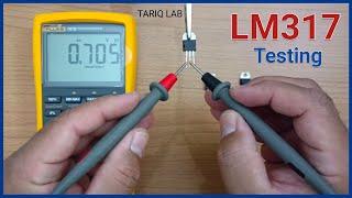 How to test LM317 with multimeter