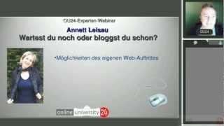 Annett Leisau - Wartest Du noch oder bloggst Du schon? - Gewinne mit COLT neue Kunden