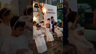 ANGEL's AT JESUS' BIRTH SIMBANG GABI PERFORMANCE #kyrie #angelGabriel #jesusbirth #christmas