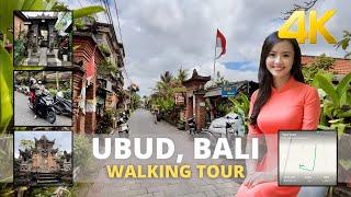 The Cultural Capital of Bali - Ubud Bali 2022 | 4K VIRTUAL WALKING TOUR | Ubud NOW