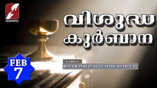 HOLY MASS LIVE @ 6 AM, 7 FEB 2025|FR PHILIP NEDUMTHURUTHIL VC|MALAYALAM QURBANA|TODAY MASS|GOODNESS