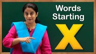 Learn Words Starting with X | Flash Cards – Words Starting With Letter x | Toddler Words With X