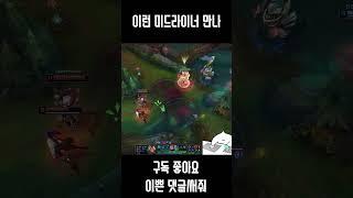 이런 미드라이너 만나 #리그오브레전드 #leagueoflegends #게임