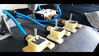 Brand New Model F production:  First tests of the 2018 custom built pneumatic spring attacher!