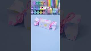 Cute gift box idea  DIY Paper craft  Paper gift box #diy #craft #handmade #art #papercraft