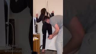 Girl gets tickled while receiving a hanging wedgie #wedgie #wedgies #wedgiegirl #girl wedgie