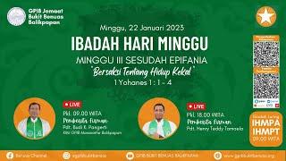 IHM 22 Januari 2023 jam 09.00 WITA || GPIB BUKIT BENUAS BALIKPAPAN