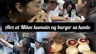 Alex Gonzaga and Mikee Morado kumain ng burger sa kanto