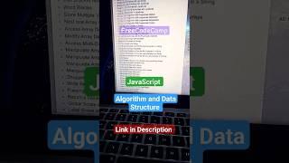 Javascript Algorithm and Data Structure | DSA Free Certificate Course #software #learnpython #tech