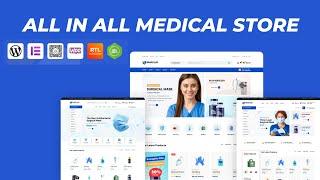 WordPress eCommerce website for Medical equipment using Medimall theme