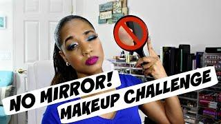 No Mirror  Makeup CHALLENGE | The Fancy Face
