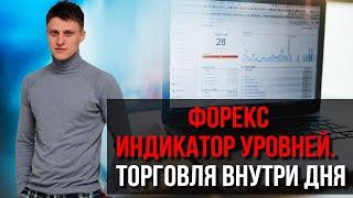 Форекс индикатор уровней.  Торговля внутри дня