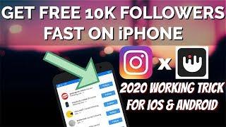 How to Get Free 10k Instagram Followers On iPhone | 2020 Trick No Root Or Jailbreak [Android & iOS]