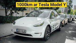 1000km brauciens ar Tesla Model Y elektroauto