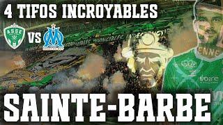 ASSE / MARSEILLE - 4 tifos incroyables & Ambiance de Fou dans le Chaudron !