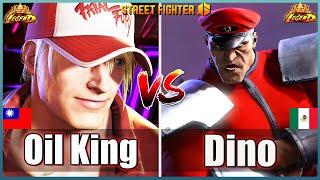 Street Fighter 6  Oil King (TERRY)  Vs  Dino (M Bison) Best Ranked MatchFightingGameWorldX