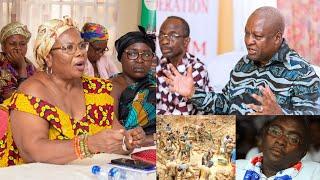 VIDEO!Queen Mothers In Western Reg.Ċṙẏ Publicly & Ḃėġ Mahama 2 Ṙeṡcuė Dem 4rm NPP,Vow 2 Vote For JM