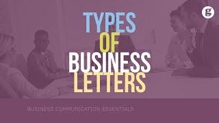 Types of Business Letters