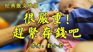 经典散文欣赏《很严重！大家赶紧存钱吧》作者：刘小念！散文《悲也放下，喜也放下》作者：李娟！