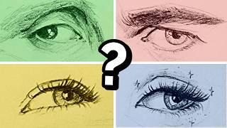 Can you guess the celebrity by their EYES? Draw Better Likenesses!