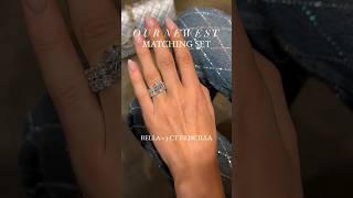 Our Bella Ring and The 3 Carat Priscilla Band #engagementring #rings #ring #jewelry