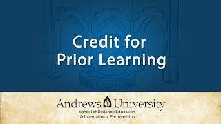 Credit for Prior Learning