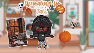 Decorating for fall/halloweenl toca roleplay l Toca lila