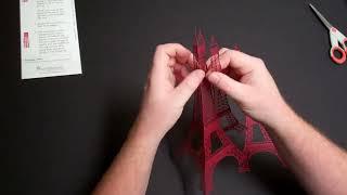 How to assemble a laser cut Eiffel Tower