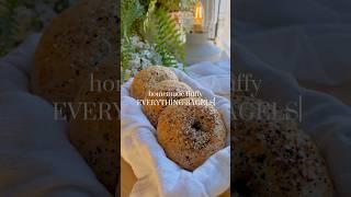 homemade fluffy everything bagels  recipe is on my blog kennascooks.com #bagels #homemade #food