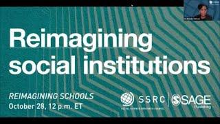 Reimagining Schools Event with the Social Science Research Council