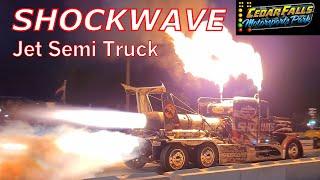 SHOCKWAVE Jet Semi Truck, Cedar Falls Iowa, Night Of Fire