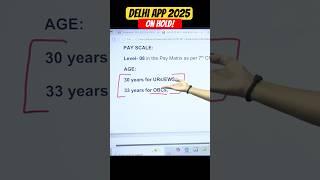 Delhi APP 2025 on Hold! #unacademyjudiciary