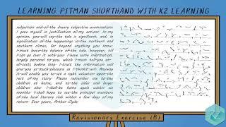 Pitman Shorthand - Revisionary Exercise (B) Dictation (80 WPM) - KZ Learning