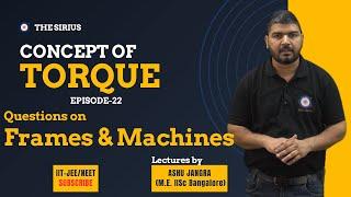 Episode-22 (Questions on Frames and Machines) #Equilibrium #JEEPreparation #Physics #iitjee #iit