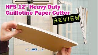 PAPER CUTTER REVIEW | HFS 12" Heavy Duty Guillotine Paper Cutter