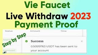 How To Withdraw From Vie Faucet | Vie Faucet Payment Proof | 2023 | Tab To Learn