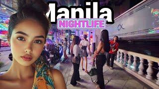 Makati Nightlfe Walking Tour | BURGOS ST. | Go Go Bars | Beautiful Ladies EVERYWHERE